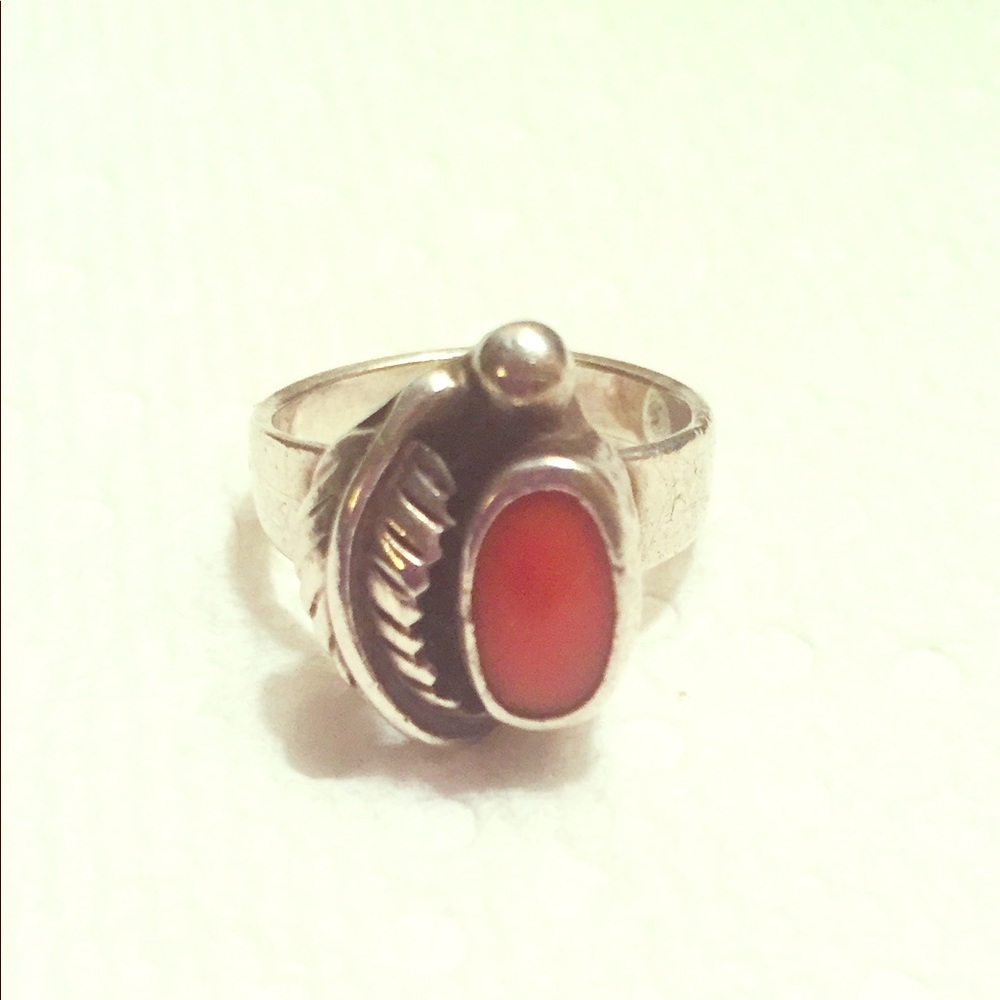 Sterling silver and stone ring